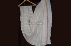 100 Grams Copper Zari Jacquard Dyeable Crush Tissue Dupatta 2.40 Mtrs 